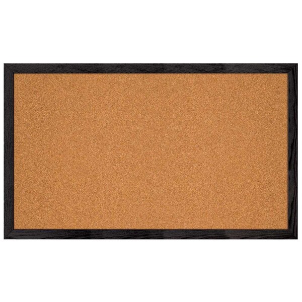 Combo Board, 48"x36", Satin Frame/White Porcelain & Forbo